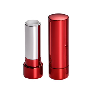 OEM 5ml Custom Classical High-grade aluminum round Red Empty Lipstick Tube Vintage Lipstick Case