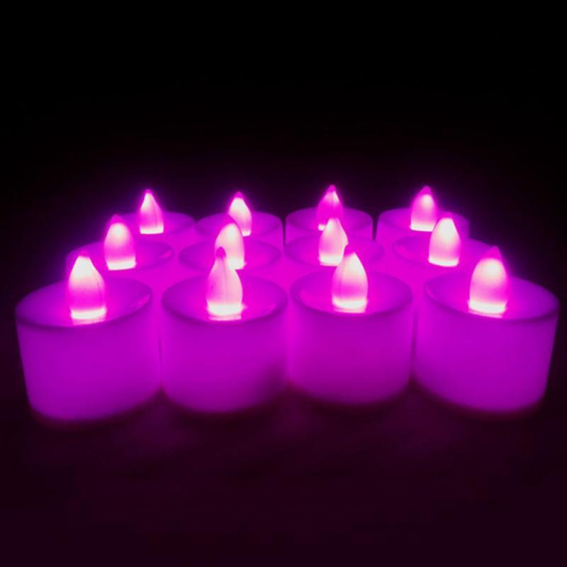 Flameless LED Tea Lights Candles Battery Operated, Fake Electric Candles Tea Lights for Votive, Anniversary, Wedding Christmas