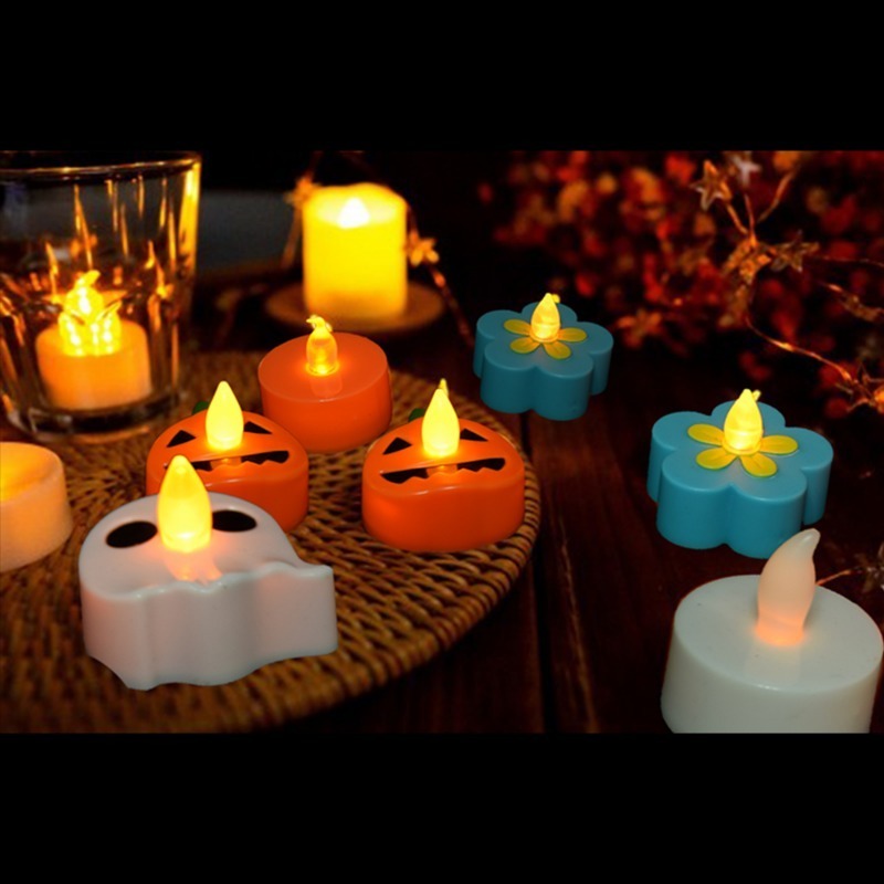 Wholesale Electric Battery  LED Candles Flickering LED Tea Light Gold Candle Wedding Decoration Candles Valentine's Day S