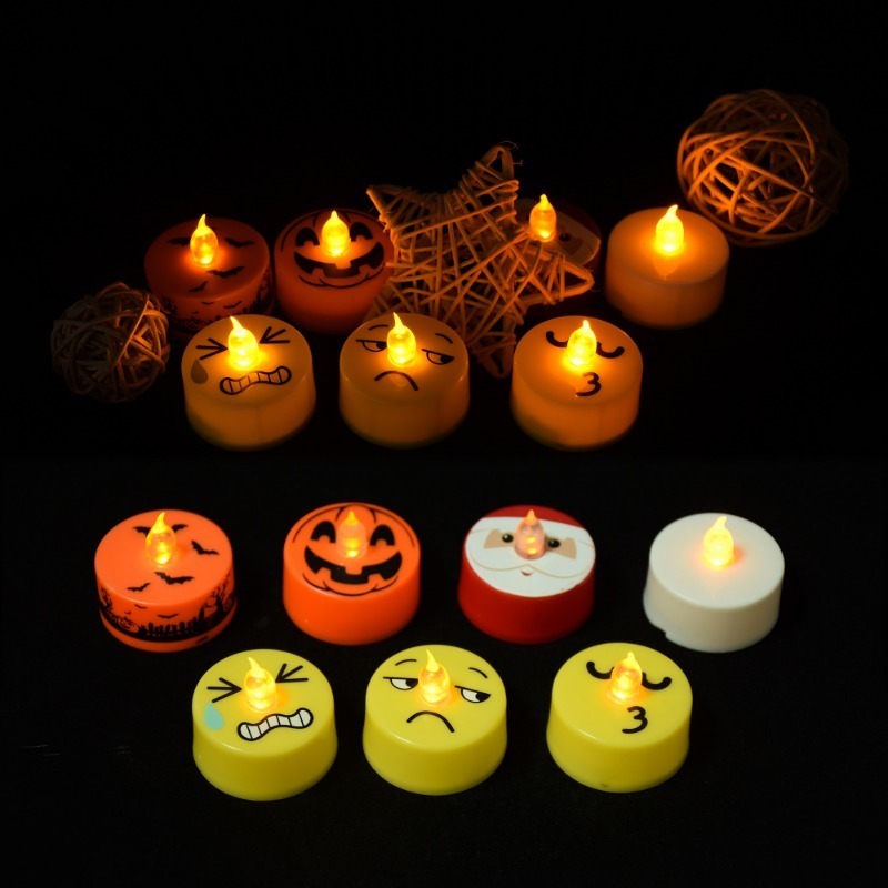 Wholesale Electric Battery  LED Candles Flickering LED Tea Light Gold Candle Wedding Decoration Candles Valentine's Day S