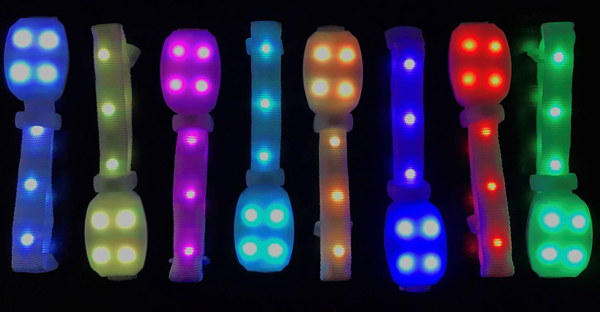 Light Up Party Favors, LED Bracelet DMX Remote Control LED Wristbands Birthday Party Halloween Supplies Easter Independence Day