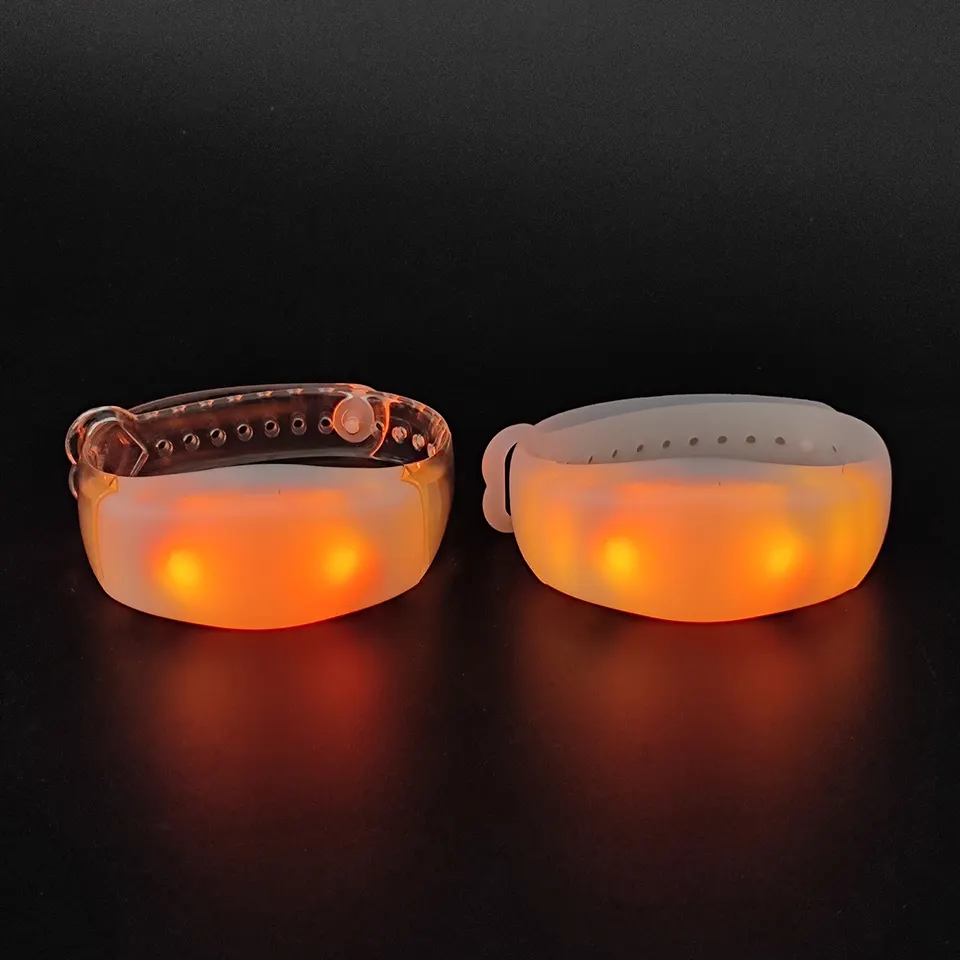 Sound Sensor LED Light Up Bracelets for Concerts, Festivals, Sports, Parties, Night Events