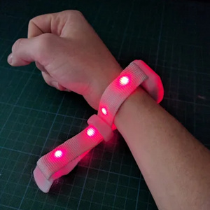 Light Up Party Favors, LED Bracelet DMX Remote Control LED Wristbands Birthday Party Halloween Supplies Easter Independence Day