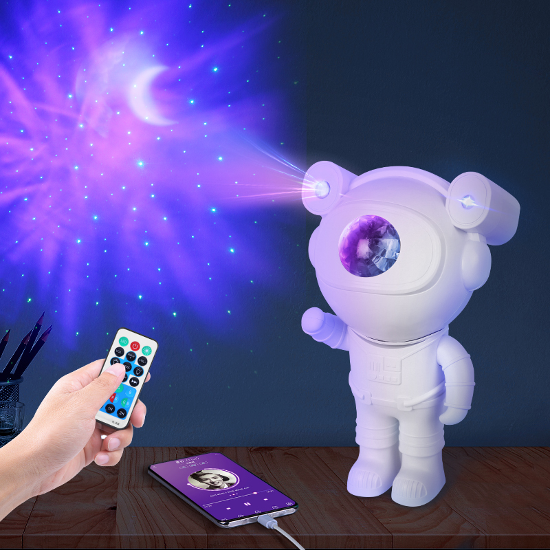 Astronaut Star Space Projector Galaxy Night Light with BT Speaker Bedroom Decor Aesthetics, Gifts for Kids and Adults