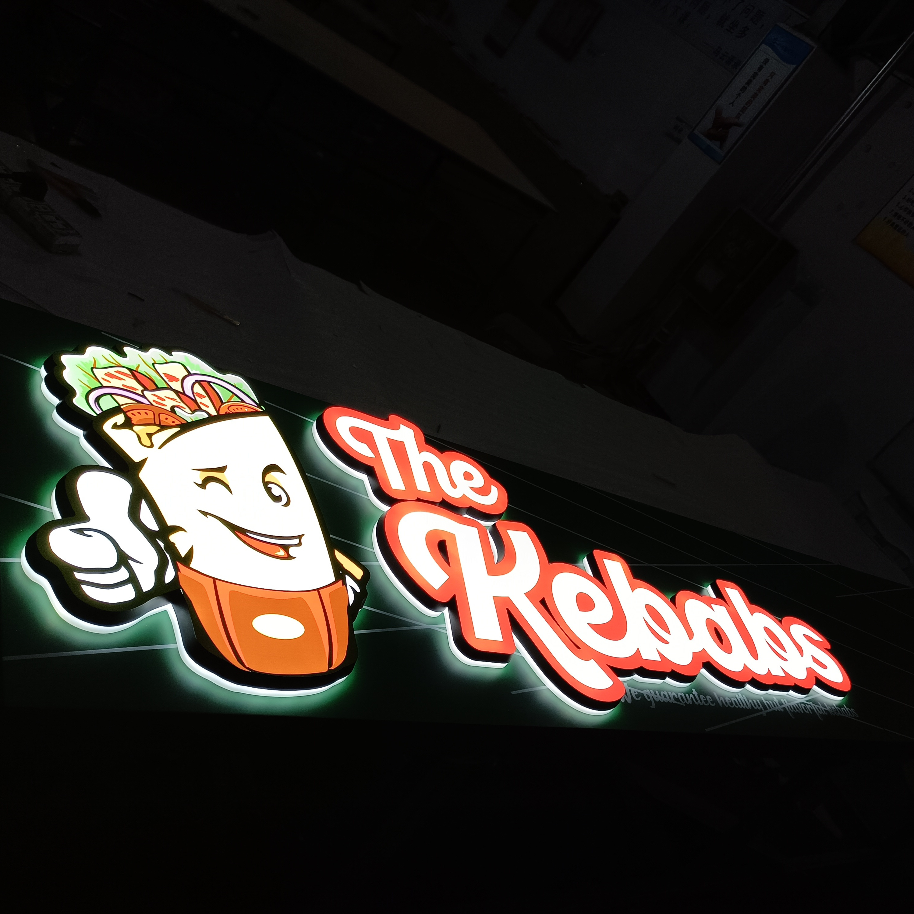 Outdoor Restaurant Barber shampoo Signboard 3d Logo Pizza Shop Led Illuminated Sign Channel Letter Signs Advertising Letter