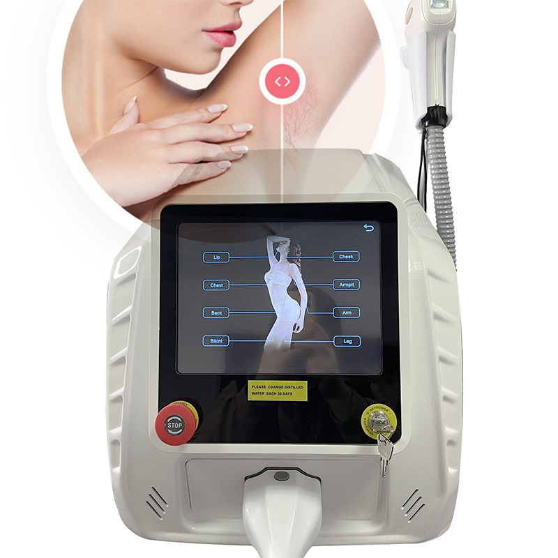 In Stock Hot Dual Heads Ice Ce Hair Removal Diode Laser 1600-2000w 755 808 1064nm 3 Wave