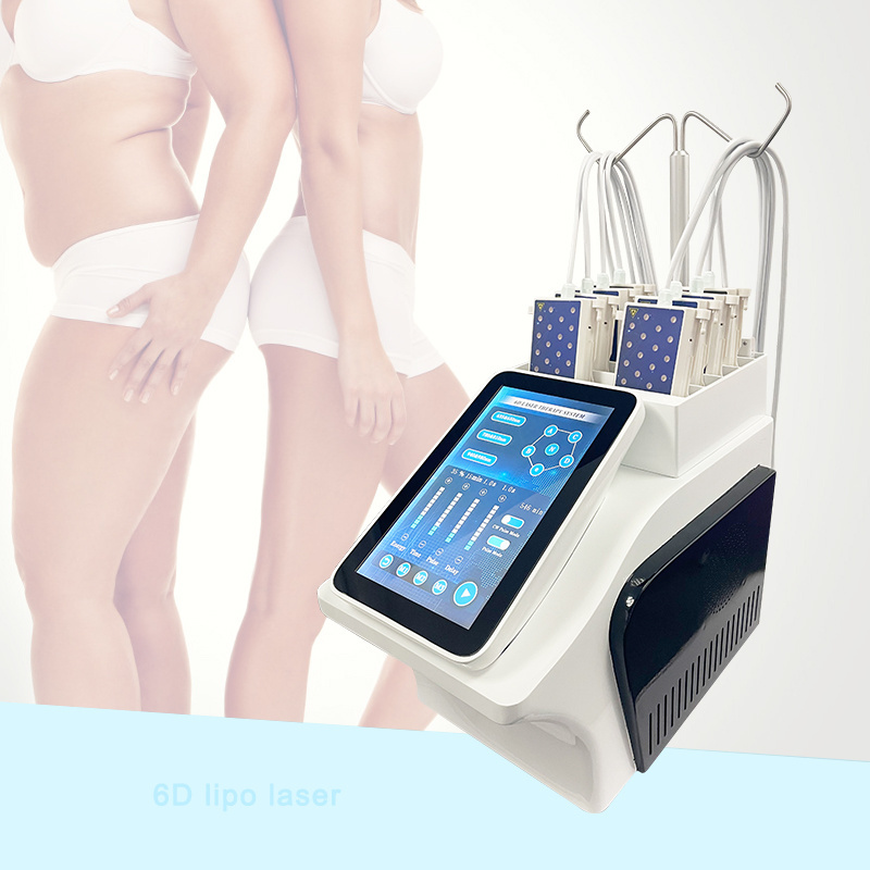 Lipo laser machine 635nm 650mn 6D lipomax non-invasive body contouring 6D lipo laser slimming machine