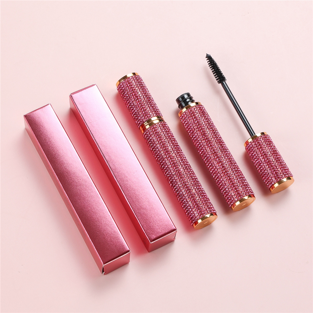 Private Label Diamond Mascara Products New Makeup Eye lash Black Waterproof 4D Silk Fiber EyeLash Mascara