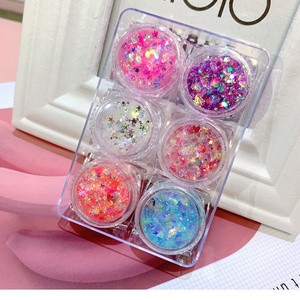 2023 Wholesale Private Label Sequin Glitter Gel Mermaid Duochrome Eyeshadow Glitter Eye Shadow Glue Free Loose Powder