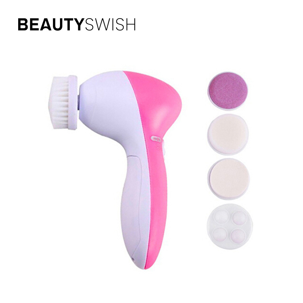 5 in 1 mini face cleaning exfoliator spin brush Beauty Care Massage Electric Facial Cleansing Brush, Skin Care Face Massager