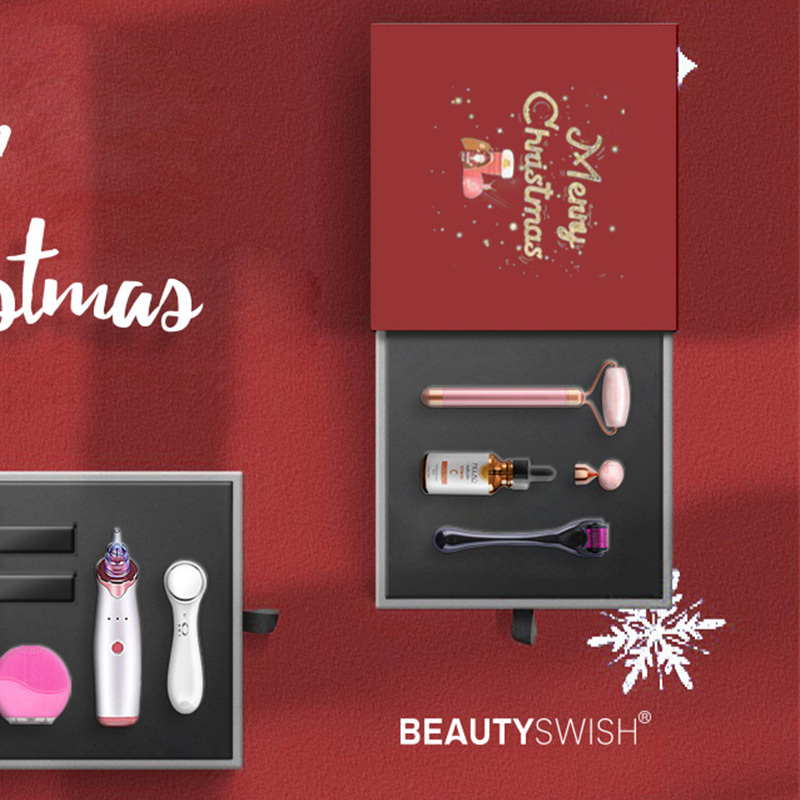 Beauty Swish 2023 New Arrivals Luxury Box Home Use Beauty And Personal Care Device Face Massager Christmas Beauty Gift Set