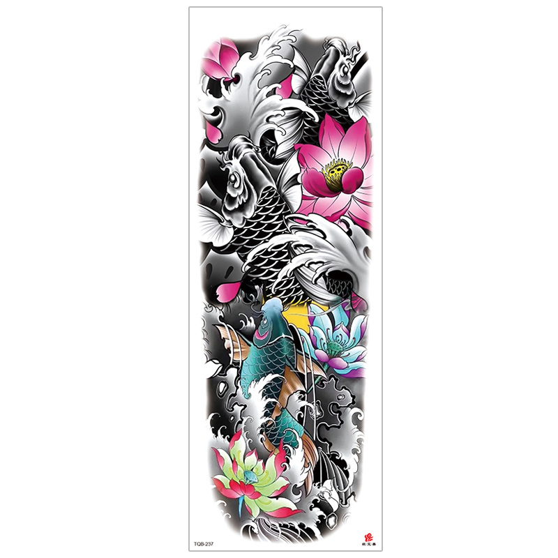 Wholesale New Cool Sleeve Designs Long Lasting Temporary Body Art Full Arm Tattoo Men