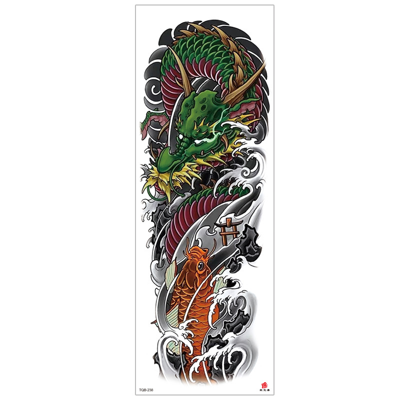 Wholesale New Cool Sleeve Designs Long Lasting Temporary Body Art Full Arm Tattoo Men