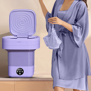 Logo customized foldable clothes washer 10L portable single tub bucket cheap washing machine