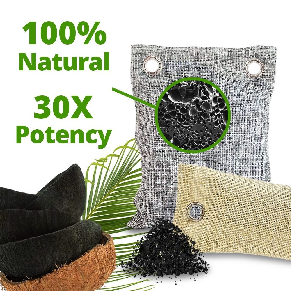 Wholesale Air Purifying Bag Coconut Shell Odor Eliminator Bamboo Charcoal Bag