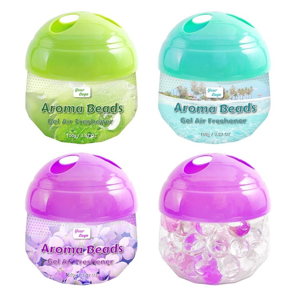 Private Label Odor Remover Toilet Aroma Beads Gel Air Freshener