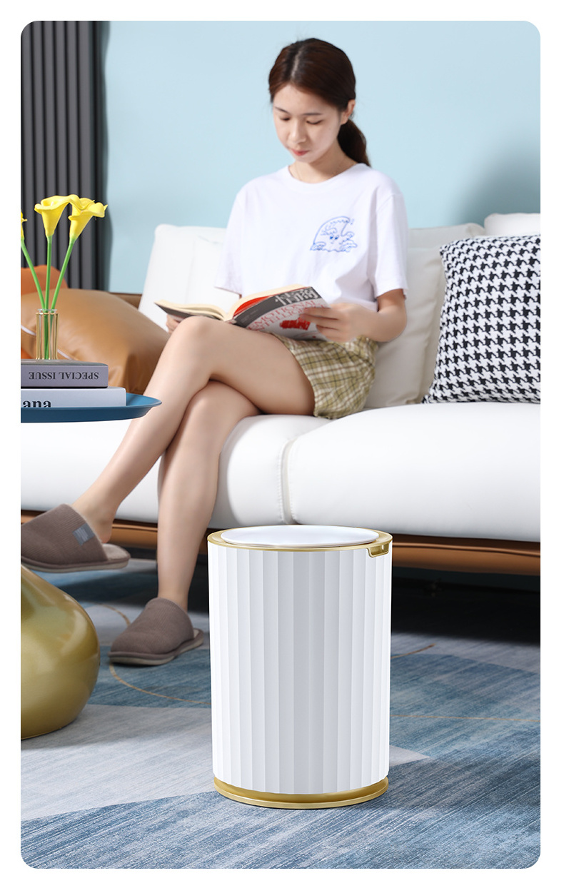 Smart Bathroom Garbage Bin, with Aromatherapy Air Freshener Trash Can Custom Recycling Heavy Duty Smart Sensor Garbage Bin/