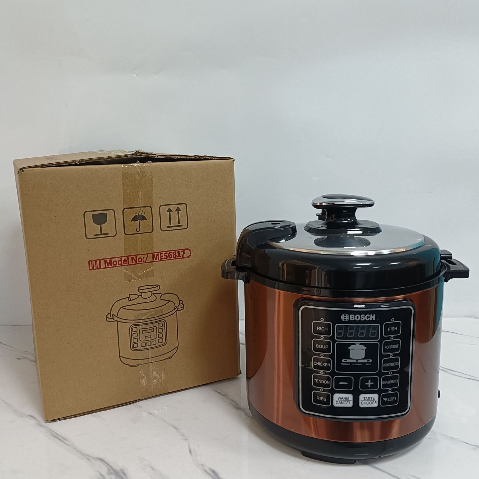 New Design Large Capacity 5L Electric Pressure Rice Cookers Hot Selling 900w Stainless Steel Rice Cookers