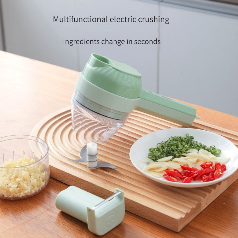 Handheld vegetable cutter multifunctional, wireless electric Cutter Set/