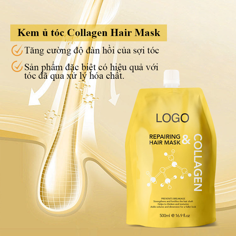 custom your logo professional use deep conditioning keratin protein collagen hair mask for dry damaged