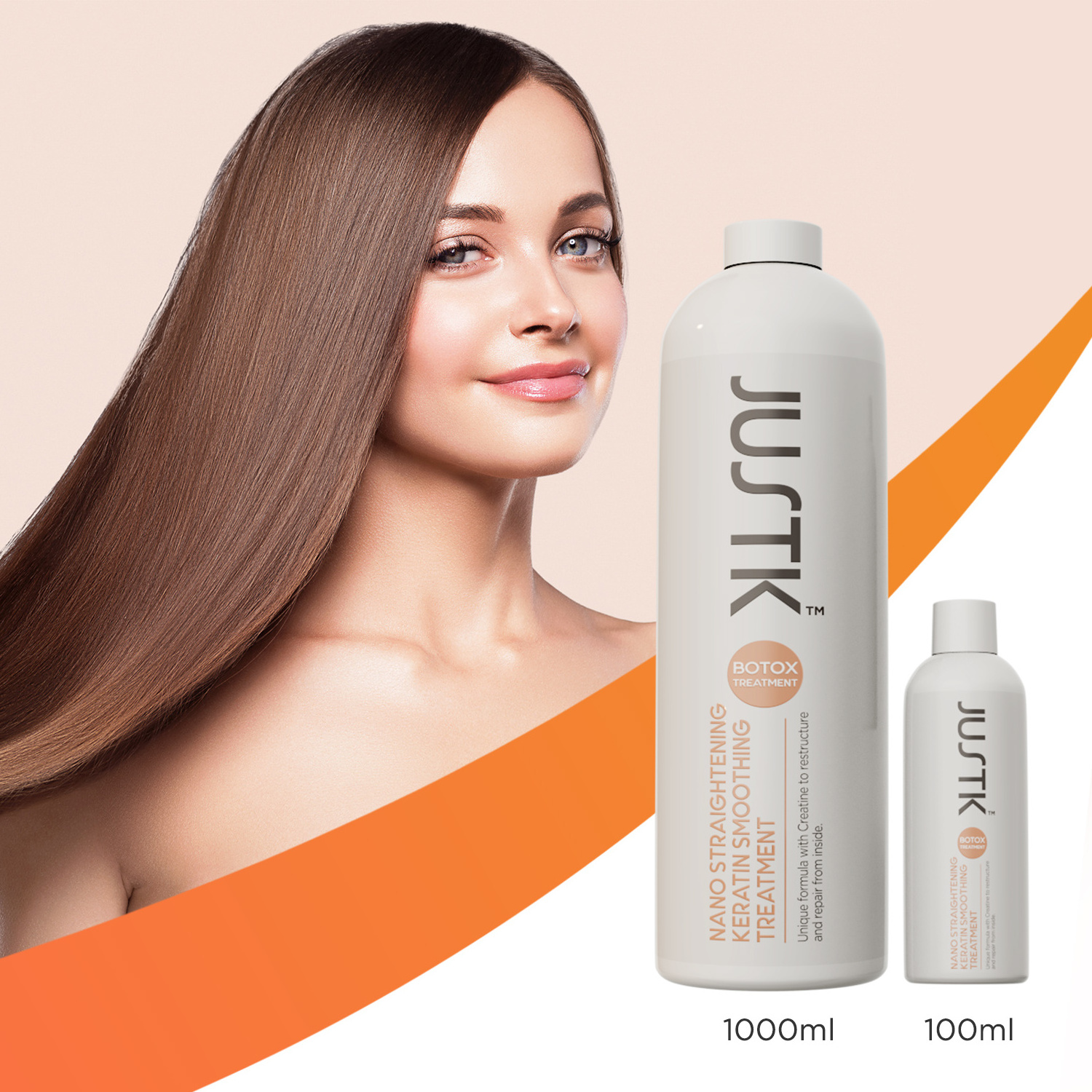 JUSTK Nano Botox Keratin Treatment Hair Straightening Cream Nano Botox Keratin Hair Brazilian Treatment