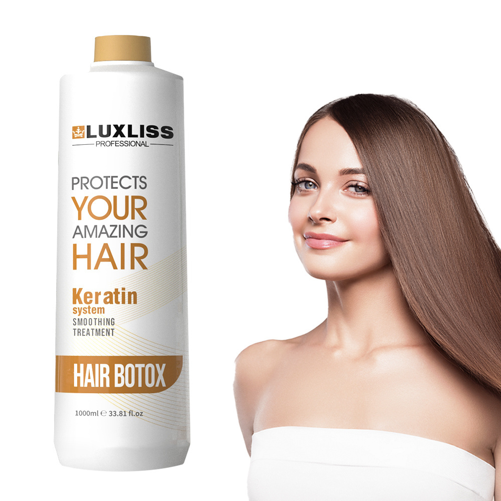 Luxliss Keratin Hair Botox Nano Treatment for Nanoplastia Hair Treatment Repair Damaged Brazilian Keratin StraighteningTreatment