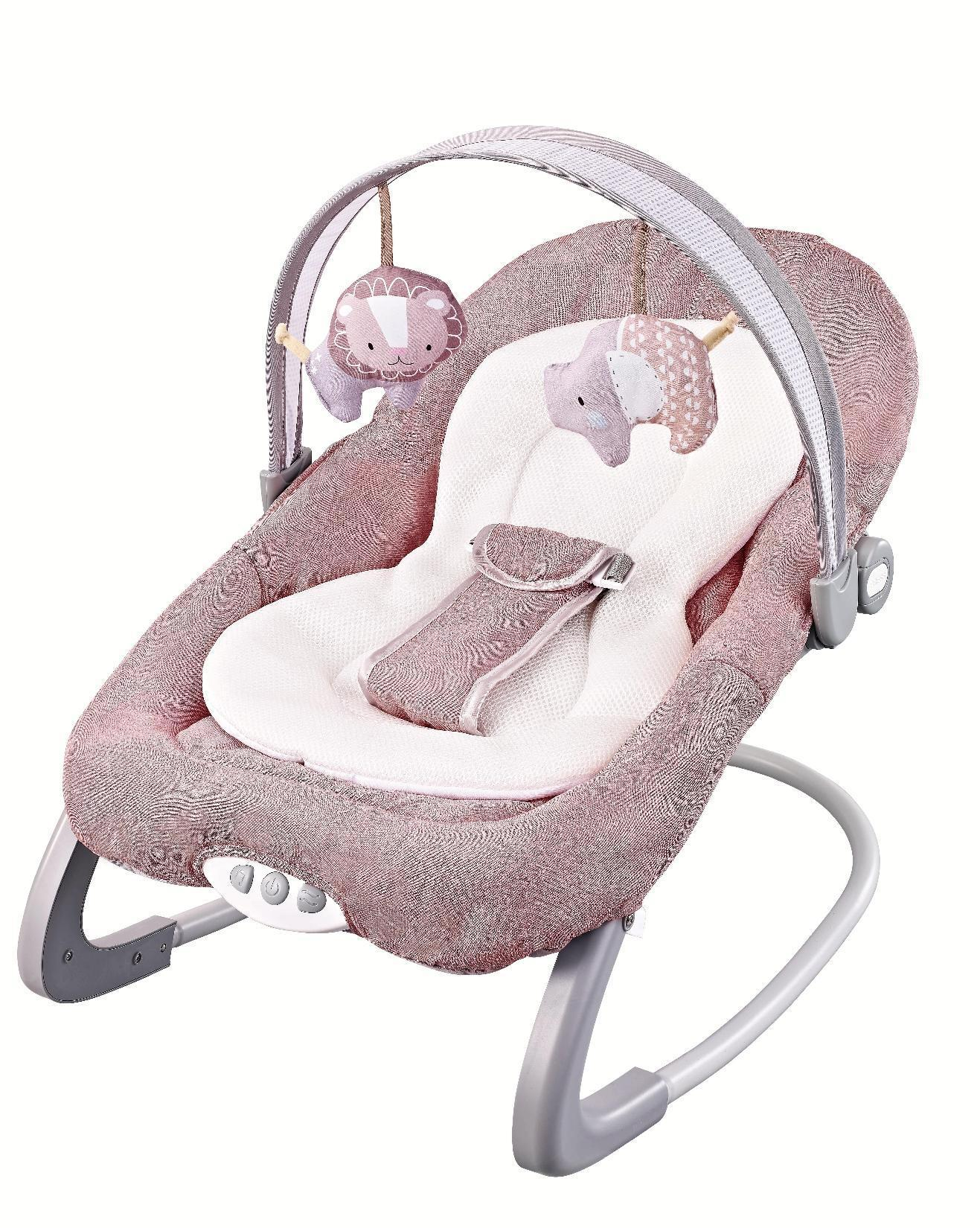 Bouncer & Rocker Convenient and Portable Rocker and Bouncer for Babies Includes Soft Toys and Soothing Vibrations