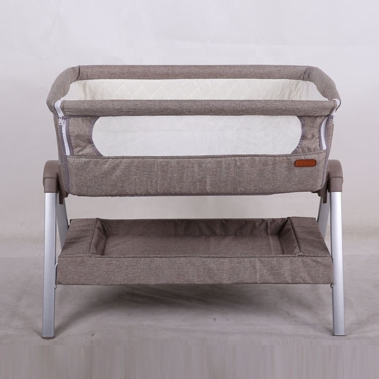 2021 High quality new detachable adjustable aluminum baby sleeping bed baby bed crib