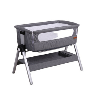 2021 High quality new detachable adjustable aluminum baby sleeping bed baby bed crib