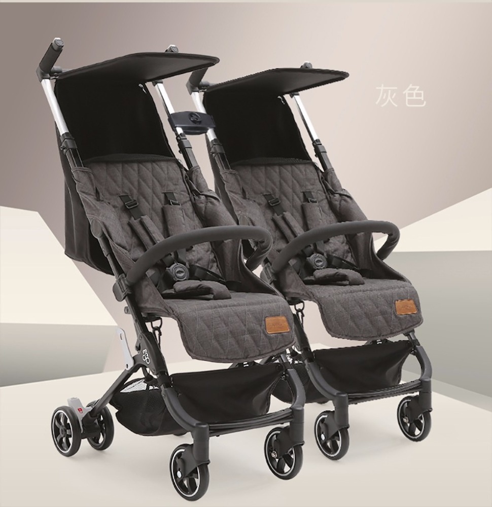 2018 newborn twin stroller double side by side baby stroler carriage easy go kids stroller jogger