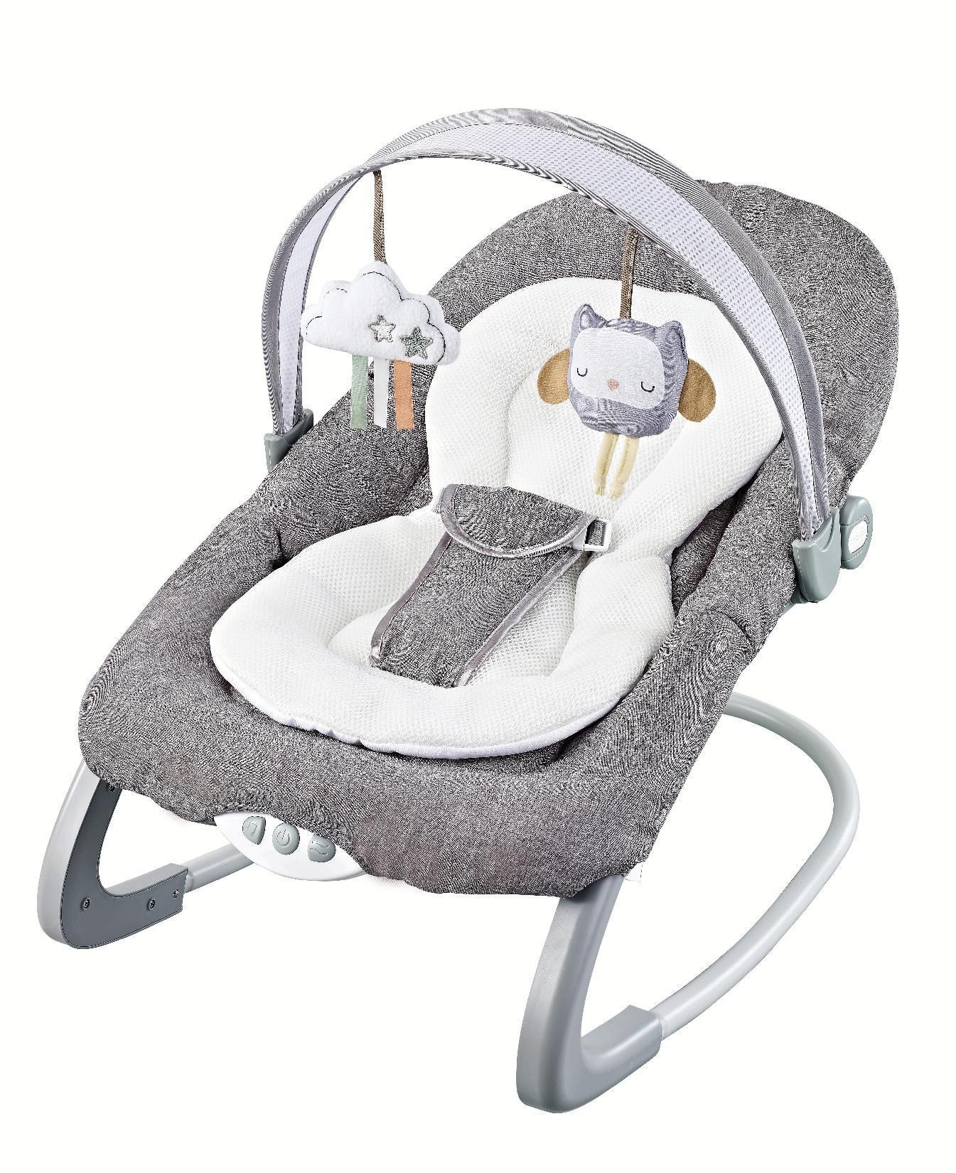 Bouncer & Rocker Convenient and Portable Rocker and Bouncer for Babies Includes Soft Toys and Soothing Vibrations