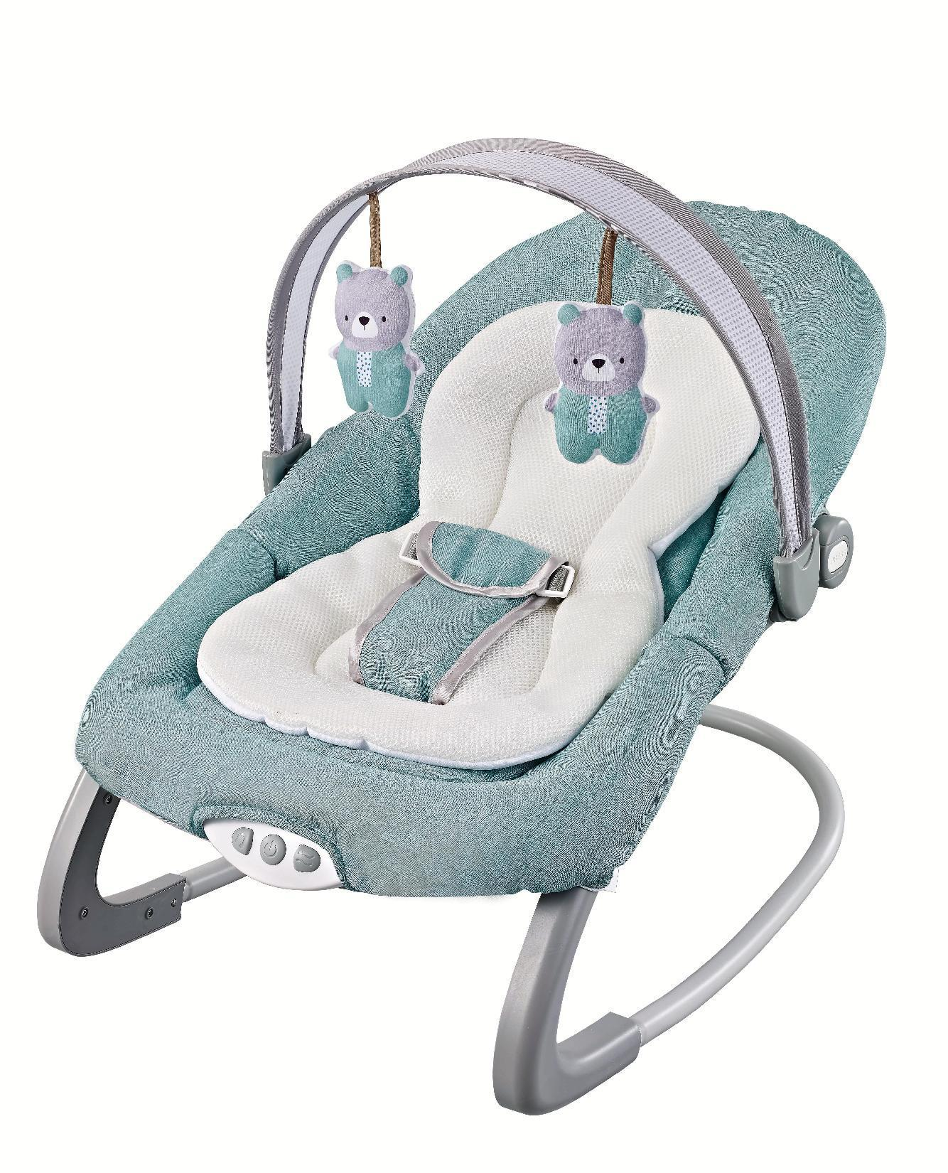 Bouncer & Rocker Convenient and Portable Rocker and Bouncer for Babies Includes Soft Toys and Soothing Vibrations