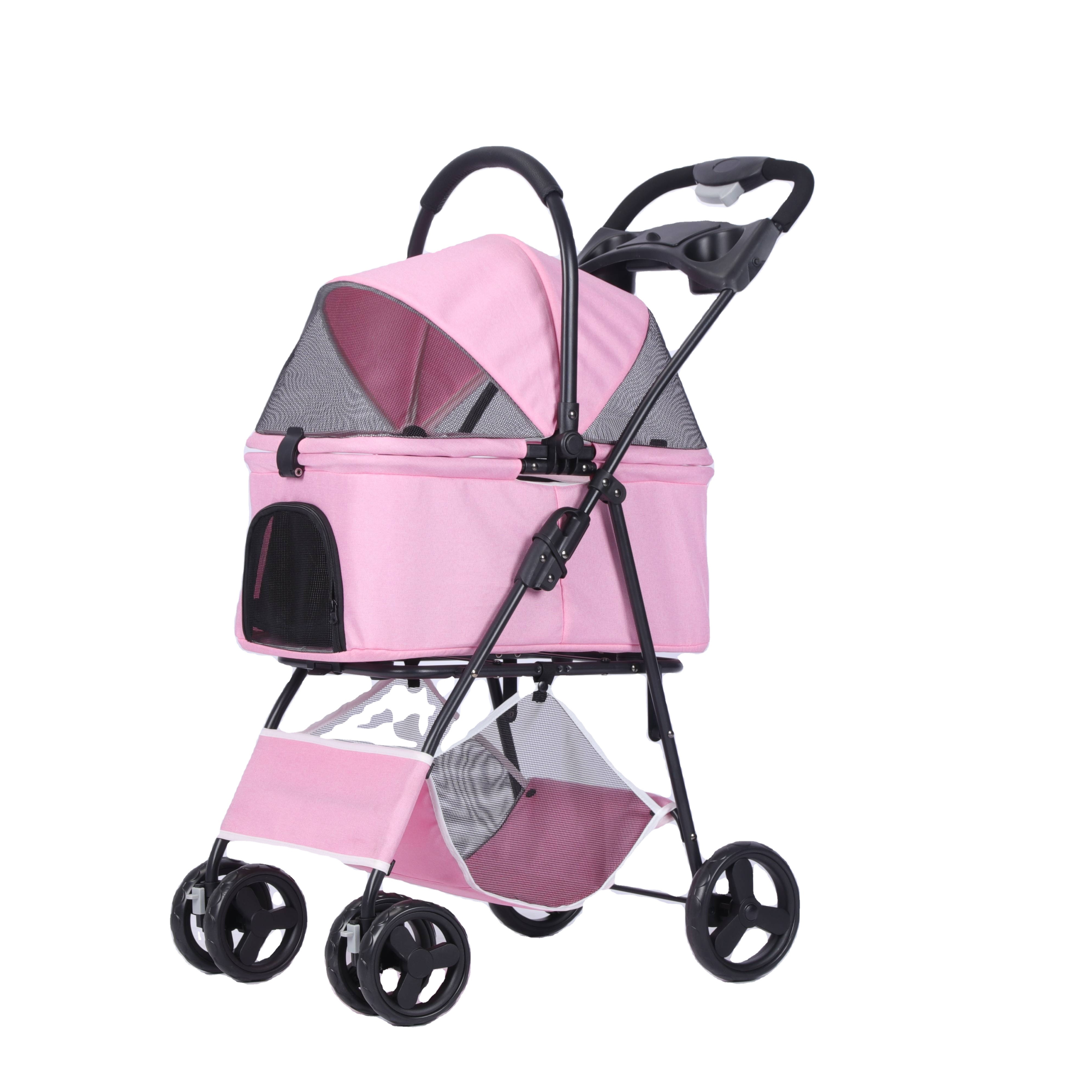 Wholesale 2 in 1 luxury pet stroller for dog/cat