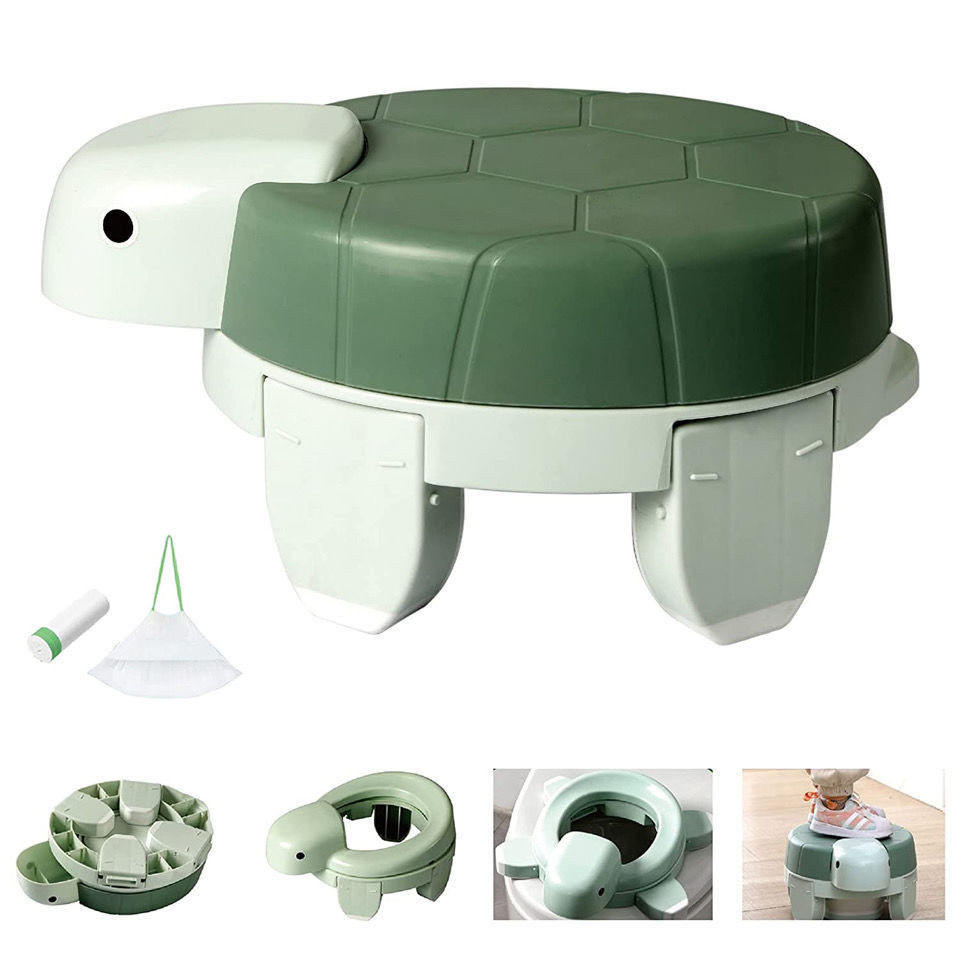 Portable Folding Travel Tortoise Children's Toilet Seat Outing Baby Travel Potty