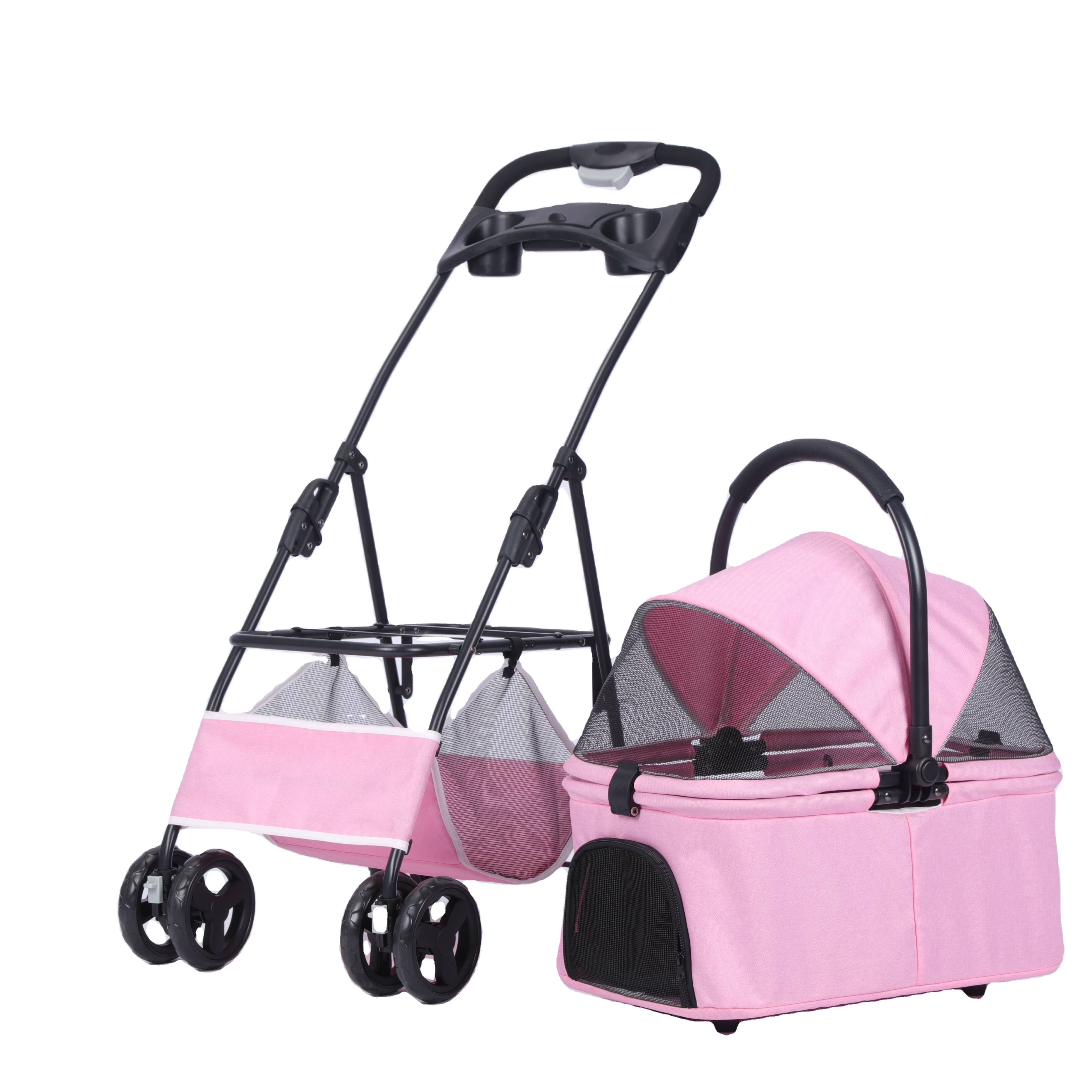 Wholesale 2 in 1 luxury pet stroller for dog/cat