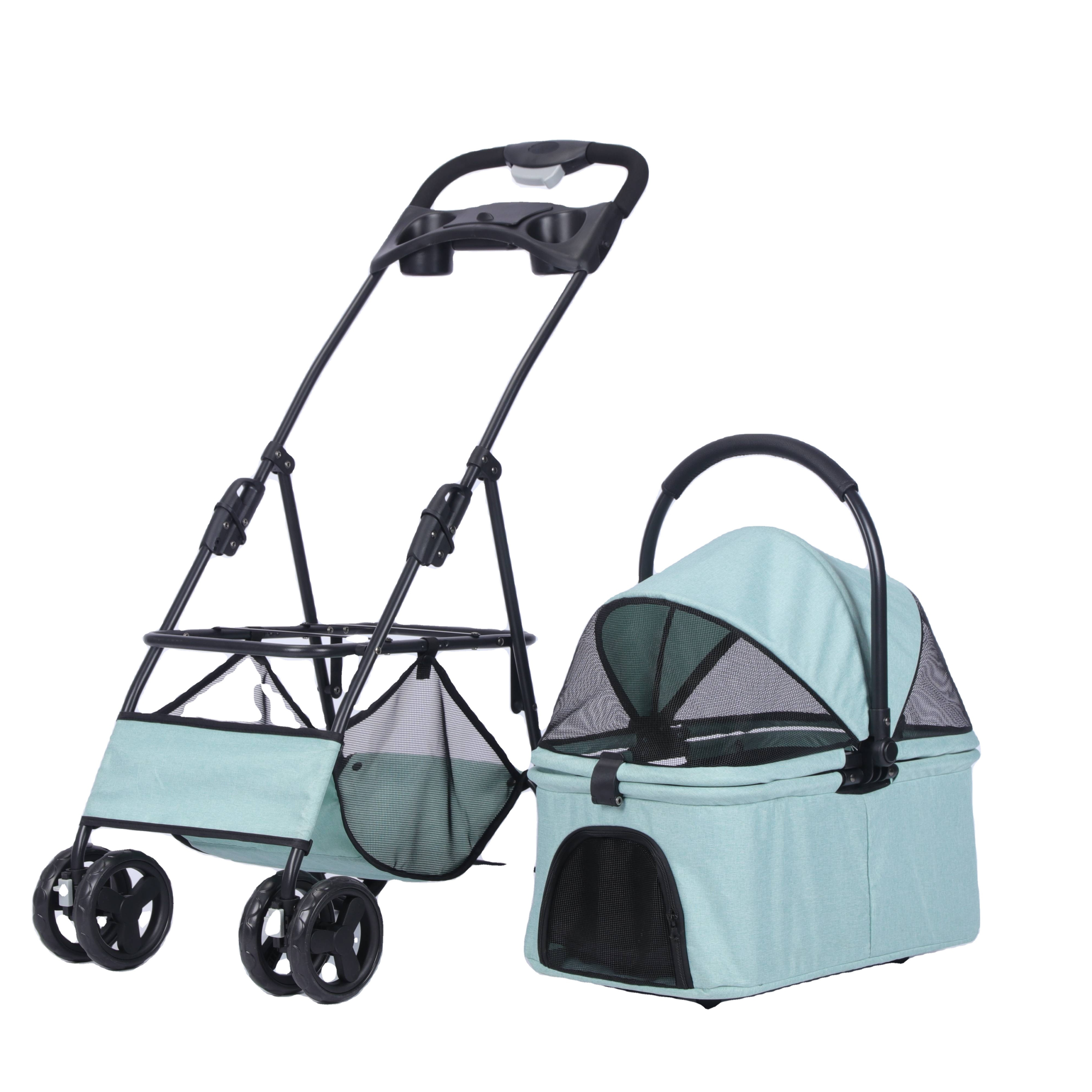 Wholesale 2 in 1 luxury pet stroller for dog/cat