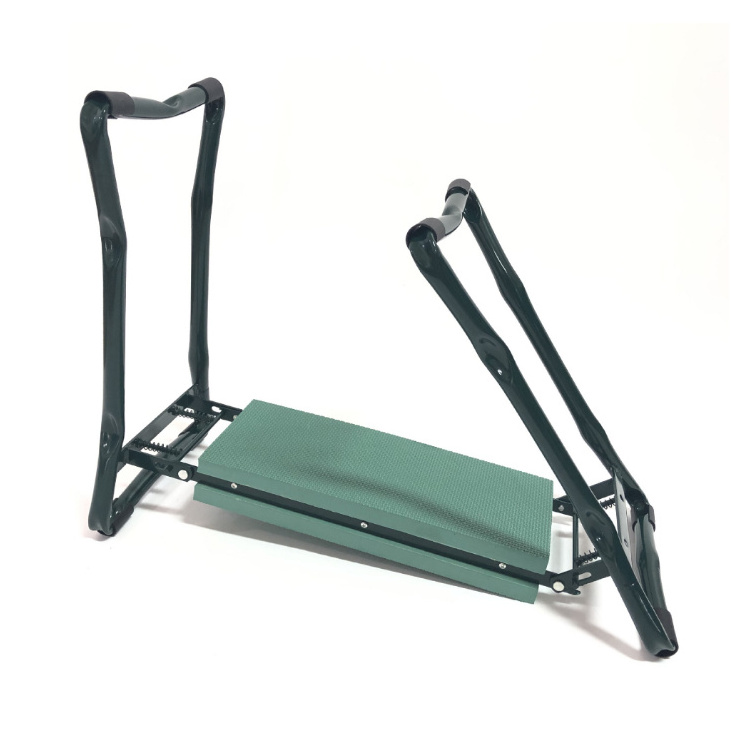 Gardening gift portable garden kneeler aand seat ,foldable garden bench stool with soft kneeling pad