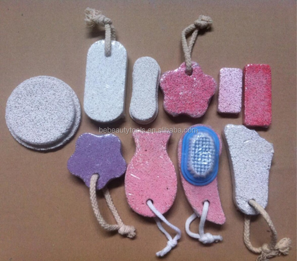 Fish Shaped Dead Skin Pumice Stones Pedicure Care Callus Cells Remover Foot Scrubber With Rope Pumice Stones