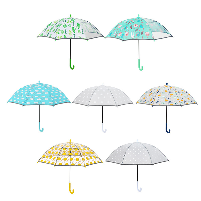 Wanliman Cute Cartoon 65cm Umbrelbeltew Waterproof Cover Children Umbrella Printing Small for Children Long Umbrella Manual