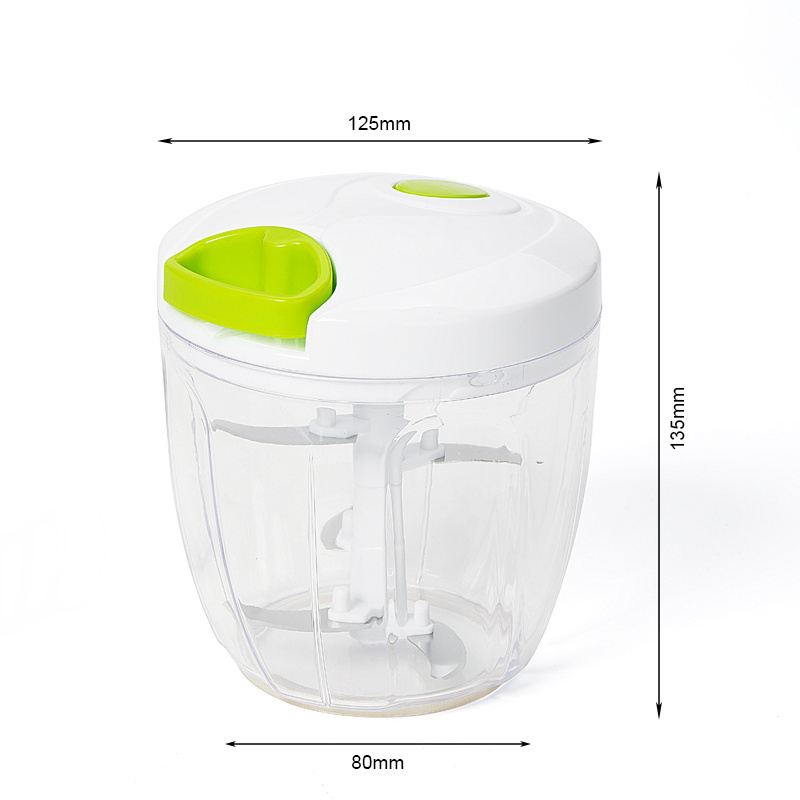 2 IN 1 manual blender vegetable chopper hand pull chopper vegetable food cutter spinner and chopper grater with container