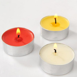 50pcs pack colorful vegetable wax tealight candle,Wholesale wedding boiled tea warm unscented tealight candle in box