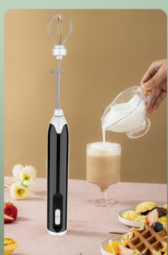 Hand Coffee Rechargeable Electric Hand Mixer Whisk Automatic Electronic Rotating Stainless Steel Egg Beater