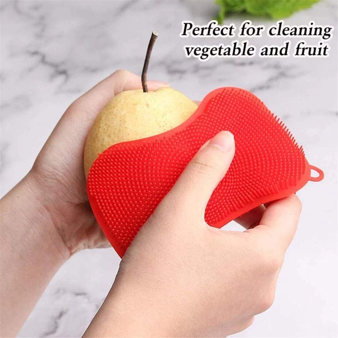 Safer Multipurpost Double Sided Cleaning Silicone Sponges For Dishes Washing Kitchen Gadgets Cleaning Brush