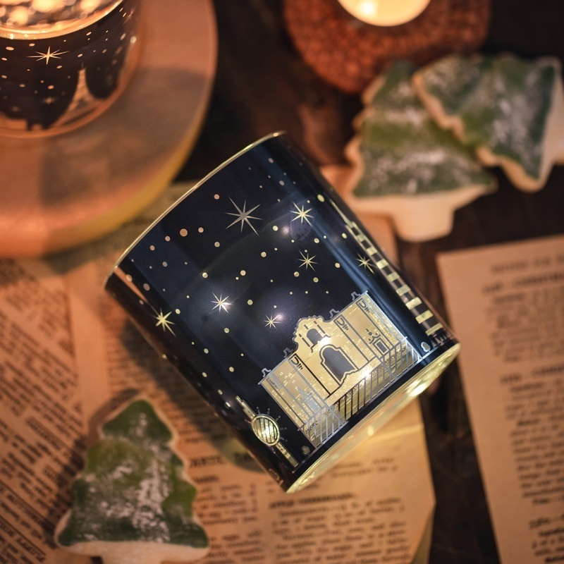 Hot Selling Customized Starry Sky Soy Wax Candles Led Light Scented Candle For Home Decoration