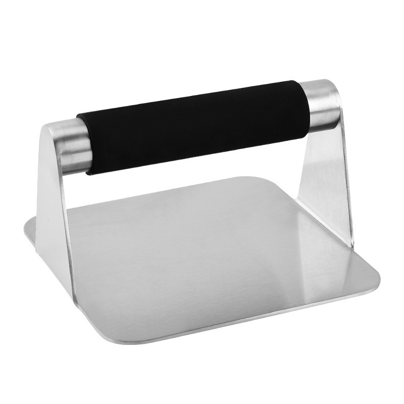 2024 High Quality Anti Scald Handle Square Manual Meat Patty Press Steak Press Burger Smasher