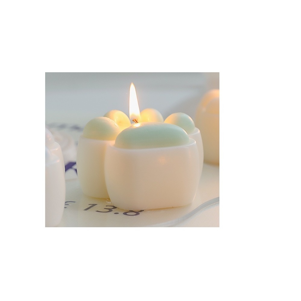 Cat Paws Cute Mini Scented Candles Aromatherapy Small Gift Home Decor Cube Soy Wax Candles