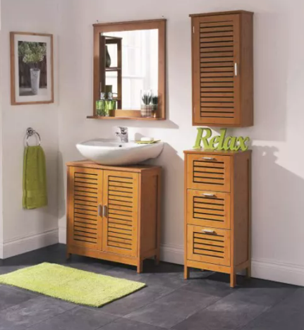 Living Room Bathroom Cabinet bamboo Drawer furniture Weight: customized