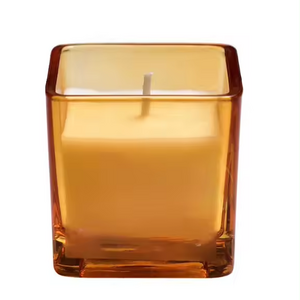 DIY Handmade Soy Wax Square Cup Aromatherapy Candle Creative Smokeless Plant Essential Oil Fragrance Candle