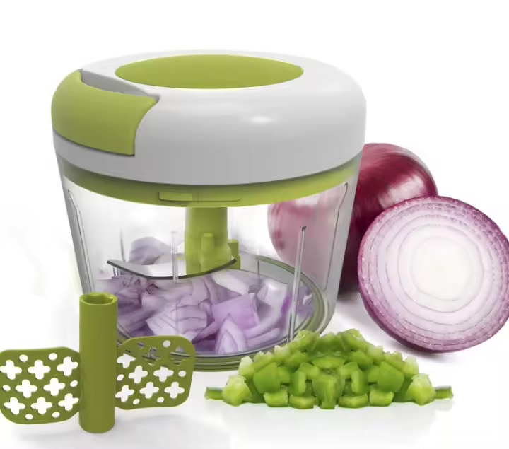 Customized Logo Multifunctional Kitchen Handheld Hand Manual Food Chopper Pull Slicer Blender Vegetable Cutter Machine