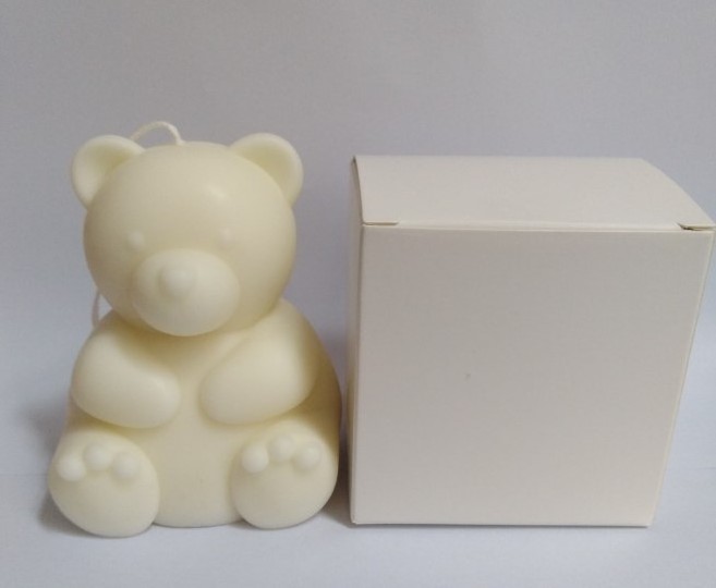 Cute Little Bear Candle Photo Prop Home Decoration Bear Modeling Candle Soybean Wax Birthday Gift Bear Candle